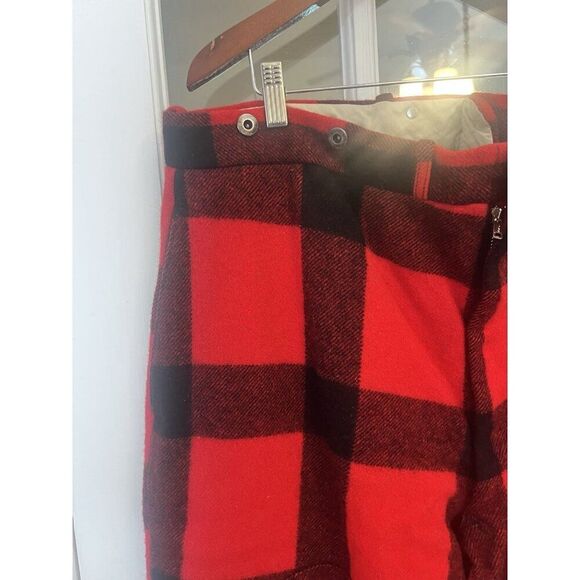 Vintage 50s Woolrich Woolen Mills Wool Hunting Short Pants Mens 38 X 23  Plaid - Picture 3 of 9